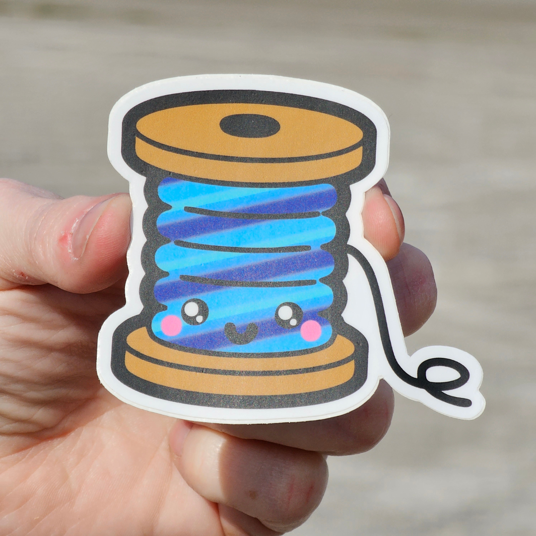 Cute Thread Spool Sticker