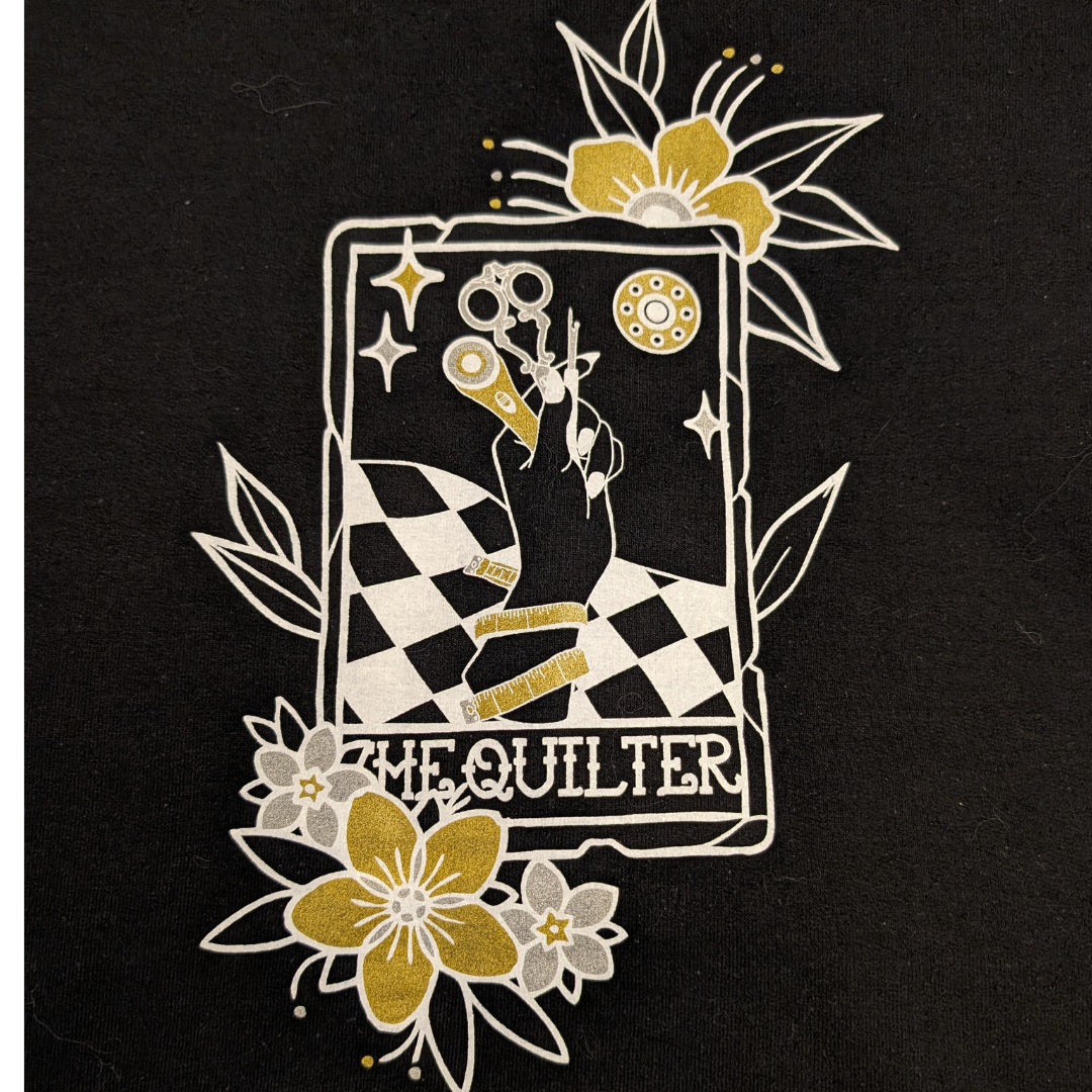 Metallic Quilter Tarot Full Zip Hoodie