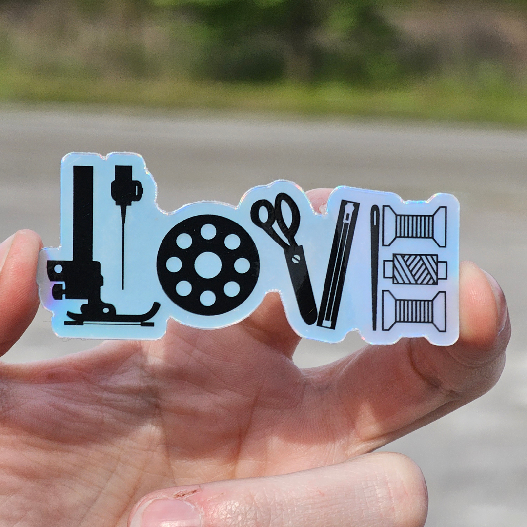 LOVE Holographic Sticker