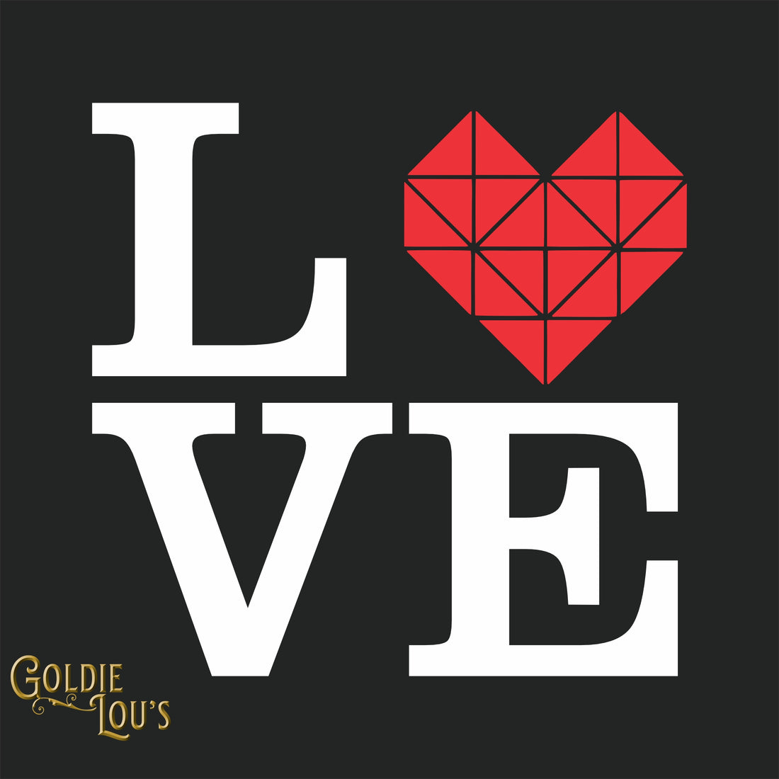Love Quilt Block 3/4 Sleeve T-shirt