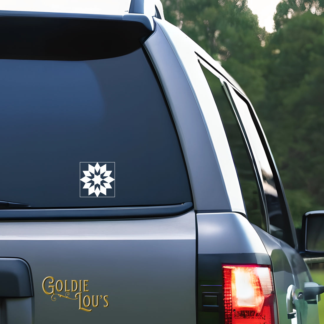 Quilt Block #4 Car Vinyl Decal Kit