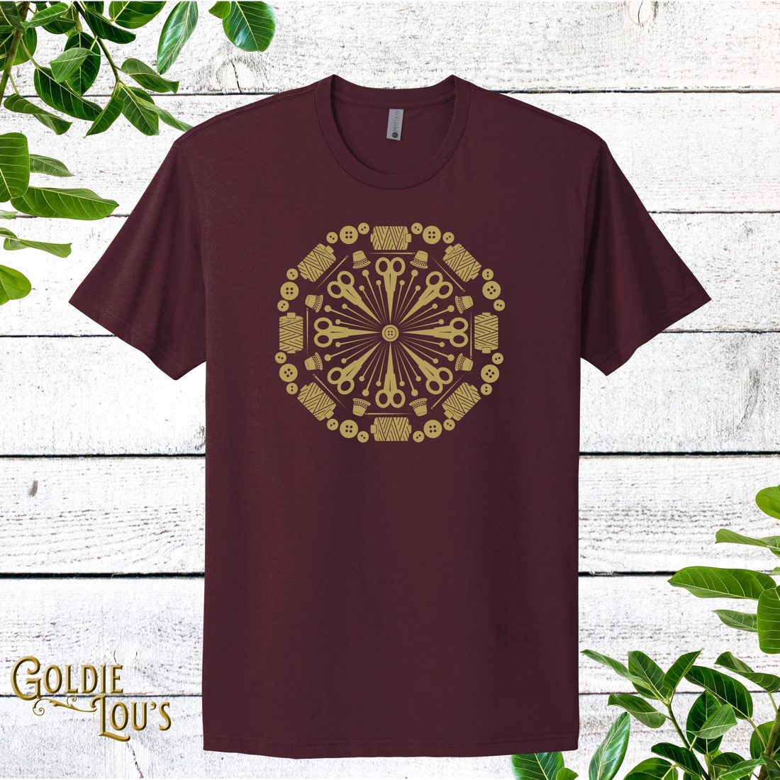 Thread Mandala Quilting T-shirt