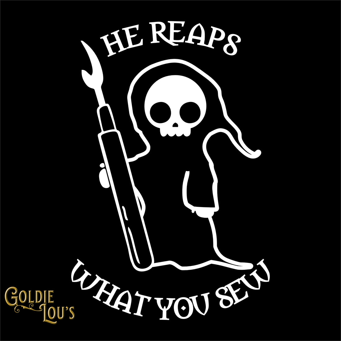 Grim Seam Reaper 3/4 Sleeve T-shirt