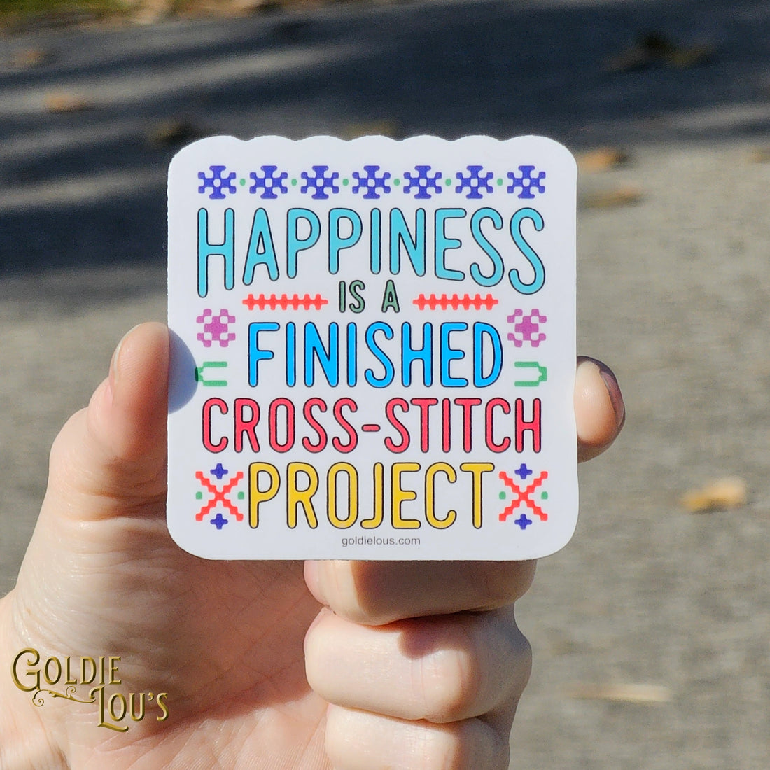 Happiness Is A Finished Cross Stitch