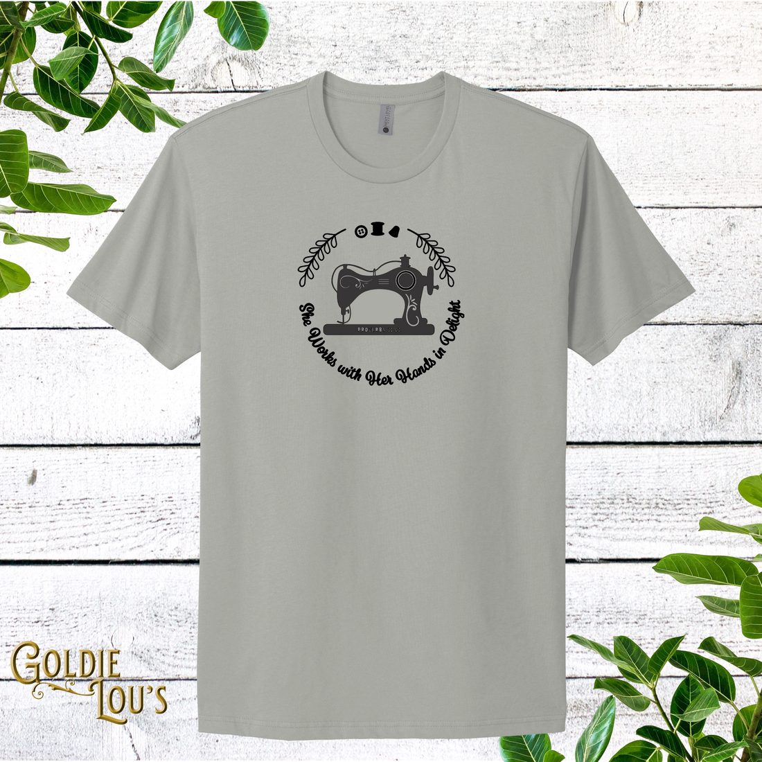 She Works with Her Hands Quilting T-shirt