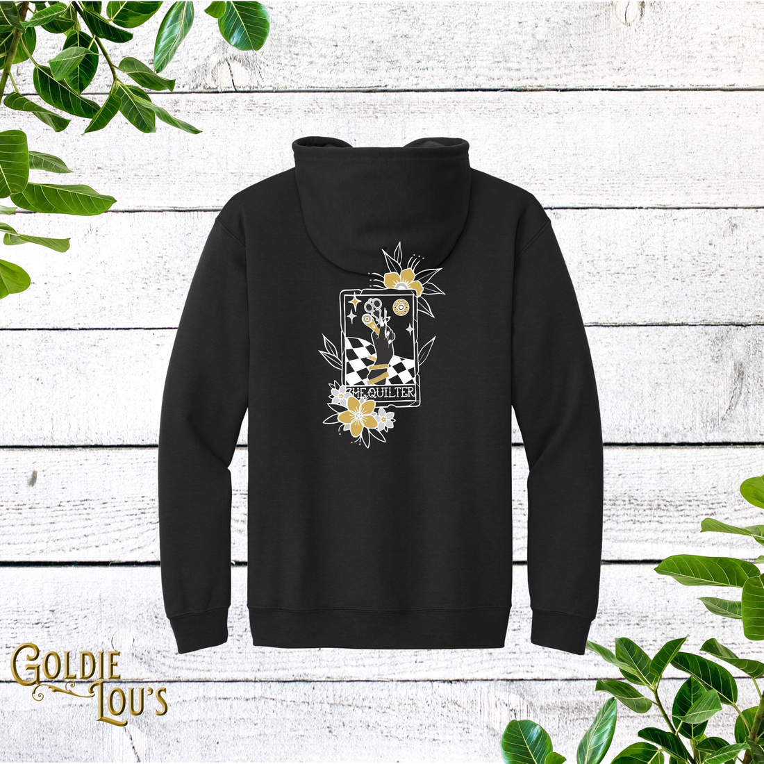 Metallic Quilter Tarot Full Zip Hoodie