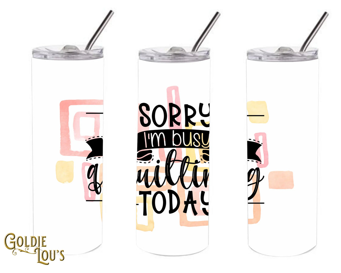 Quilting Today Skinny Tumbler