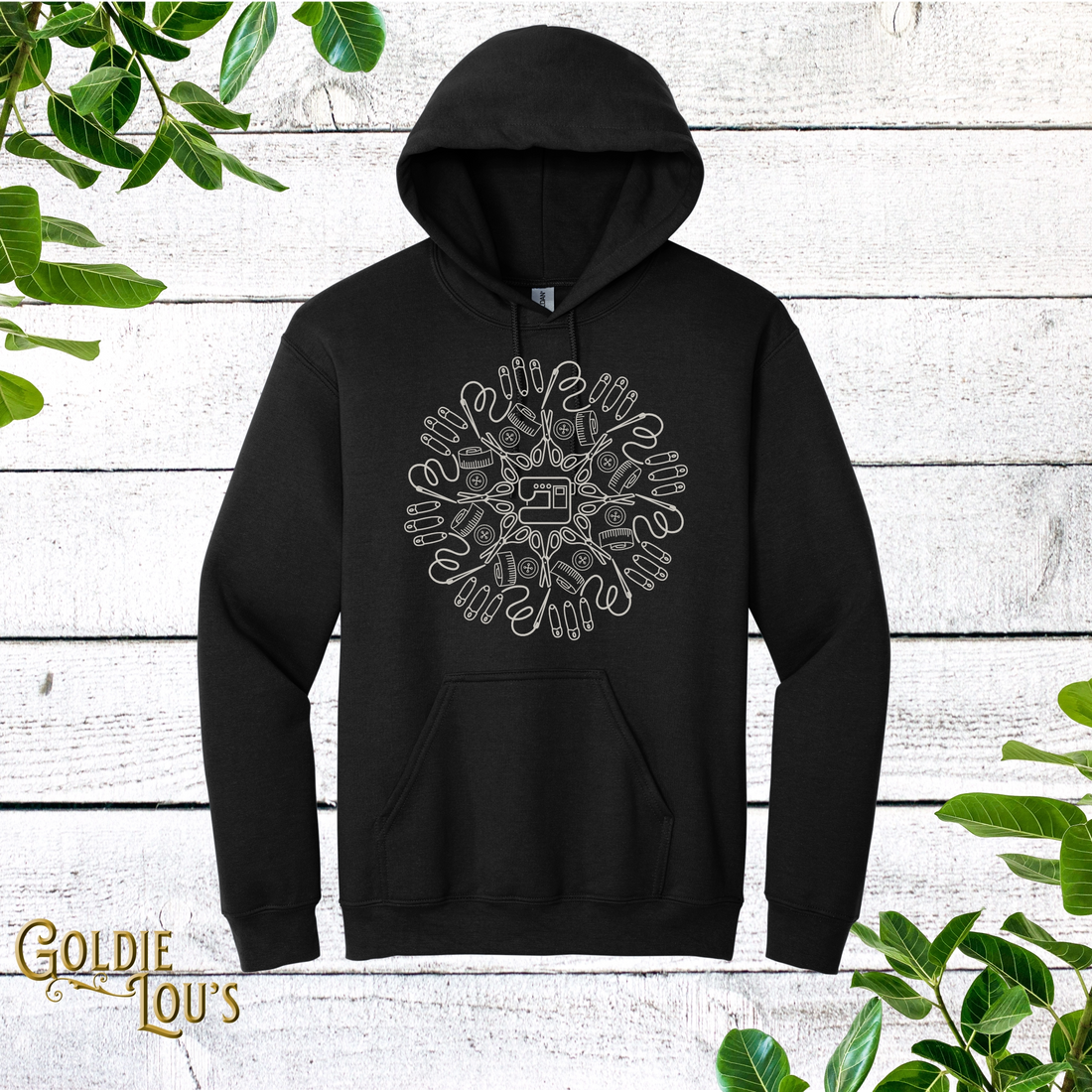 Silver Machine Mandalla Quilting Hoodie