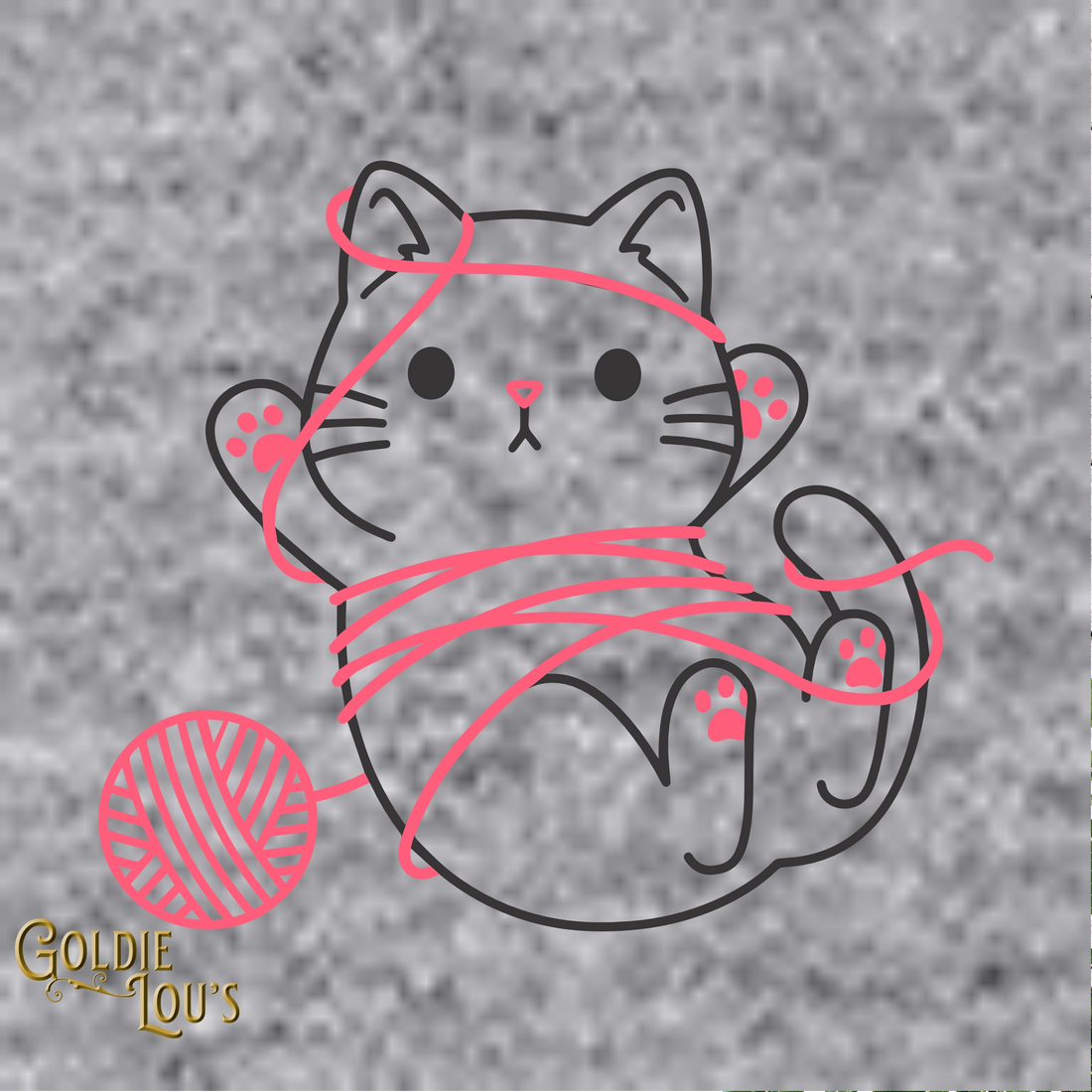 Tangled Kitty Crewneck Sweatshirt
