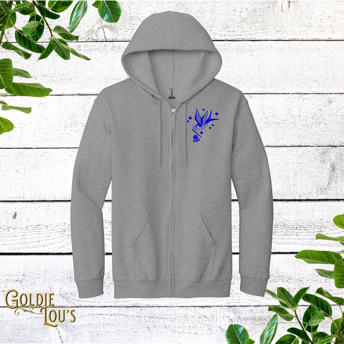 Tattoo Machine Quilter Full Zip Hoodie