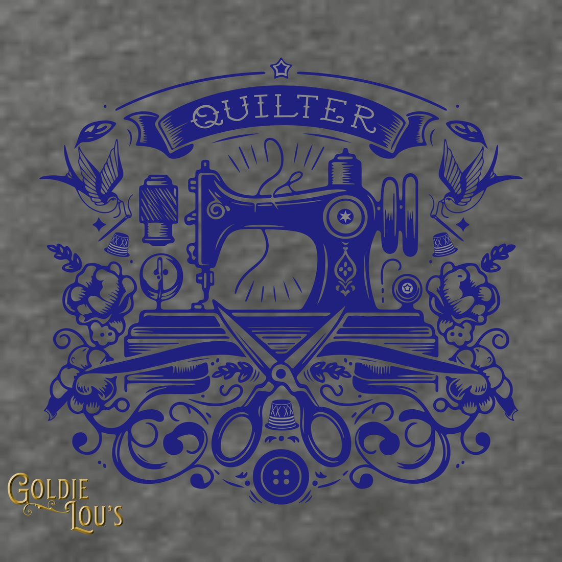 Tattoo Machine Quilter 3/4 Sleeve T-shirt