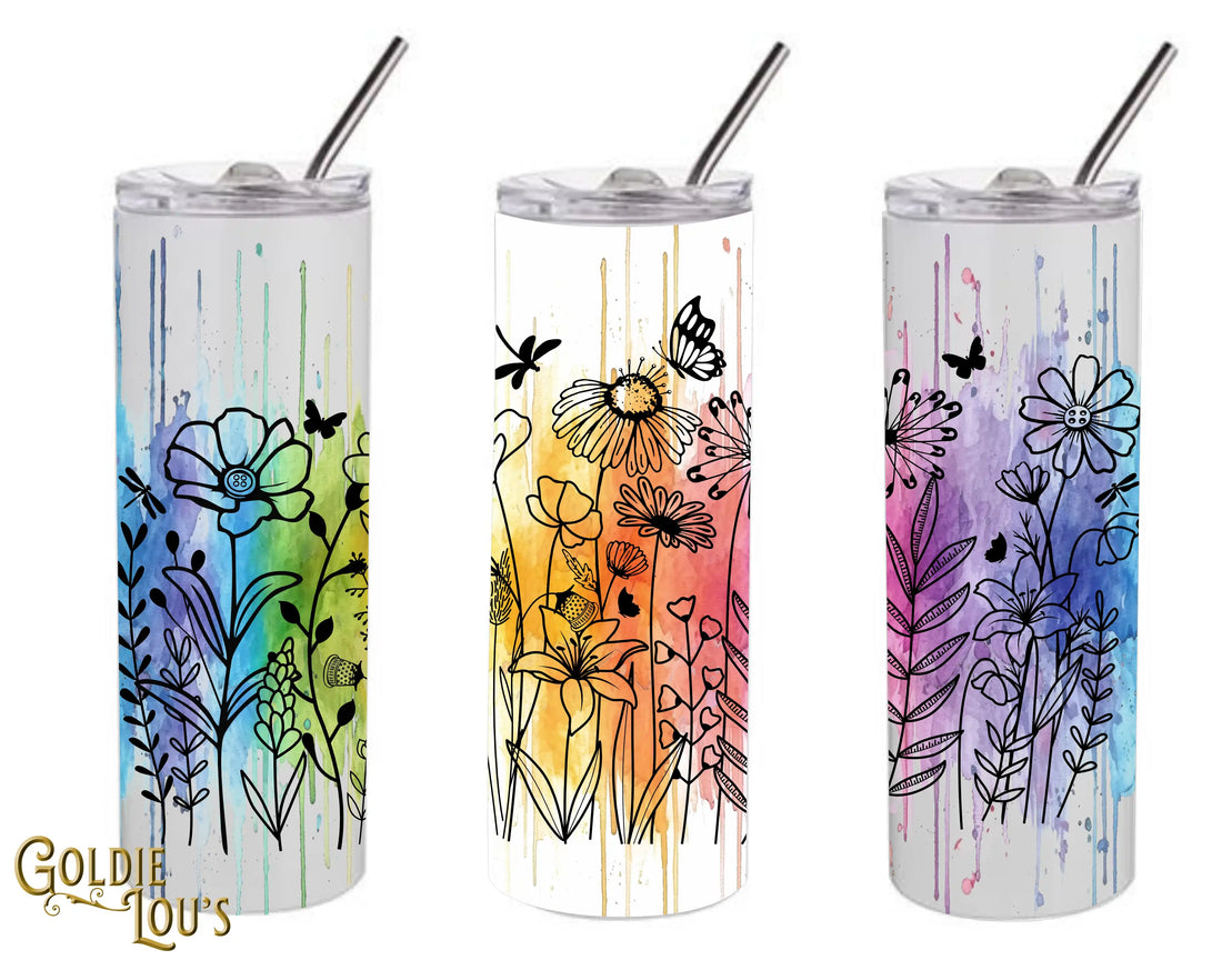 Wildflower Notions Skinny Tumbler