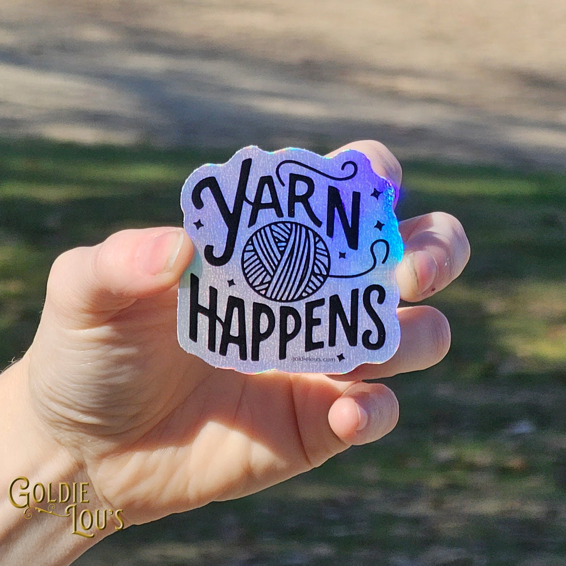 Yarn Happens Sticker