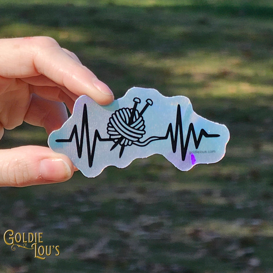 Yarn Heartbeat Sticker