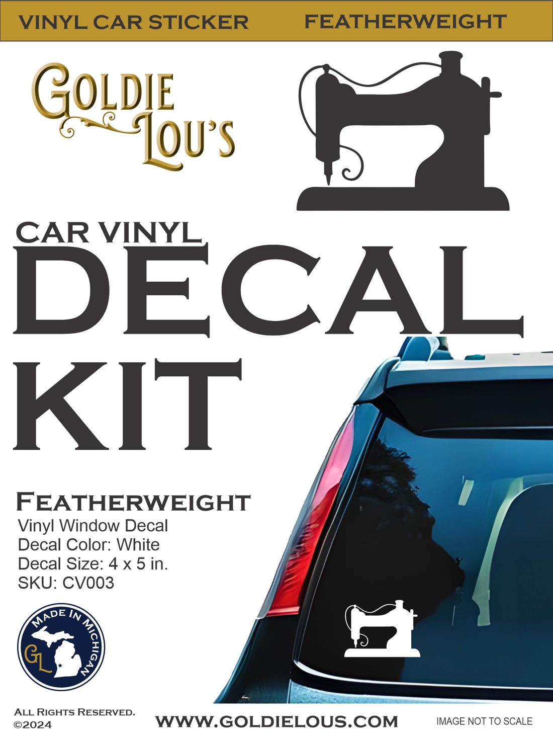 Featherweight Machine Car Vinyl Decal Kit