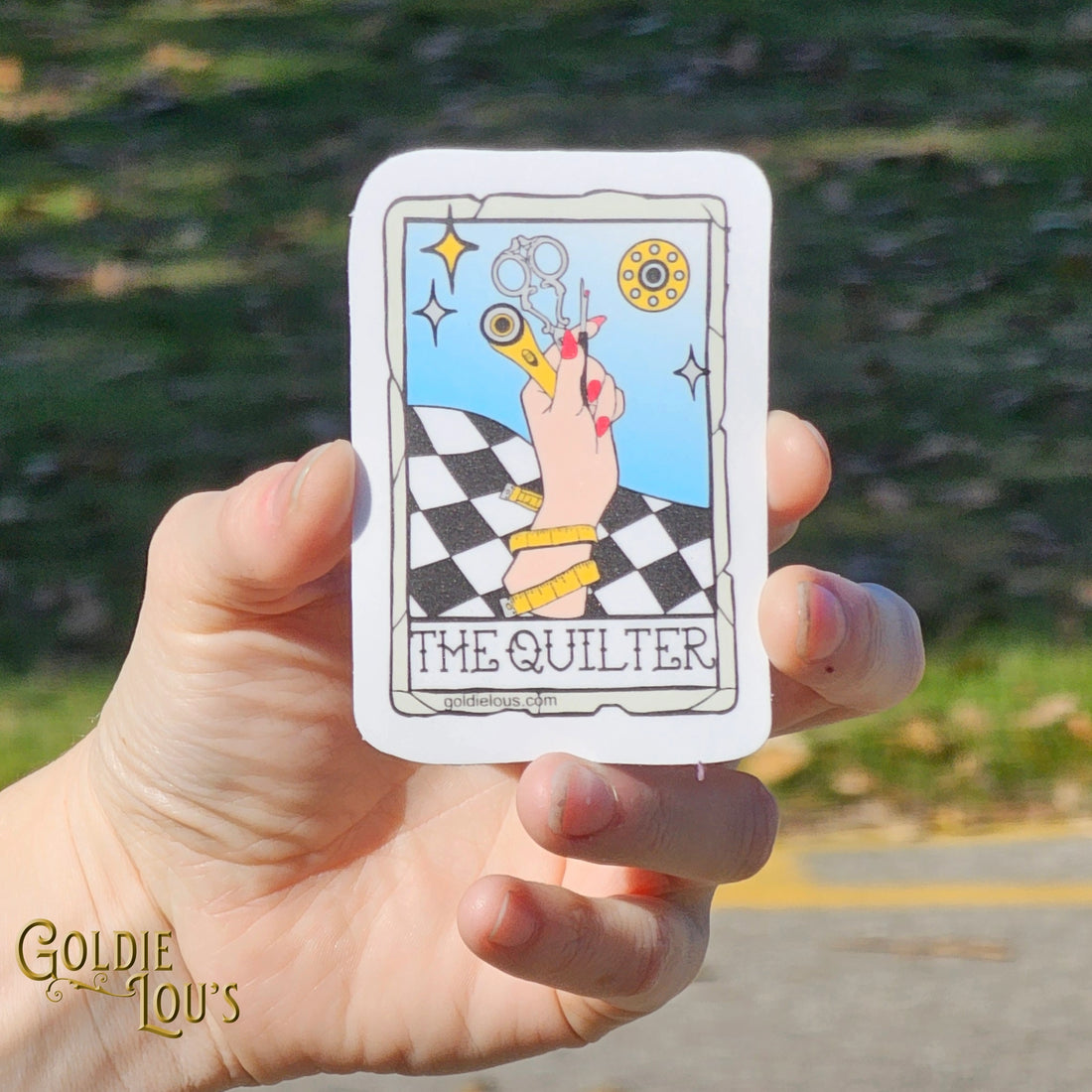 The QUILTER Card Sticker