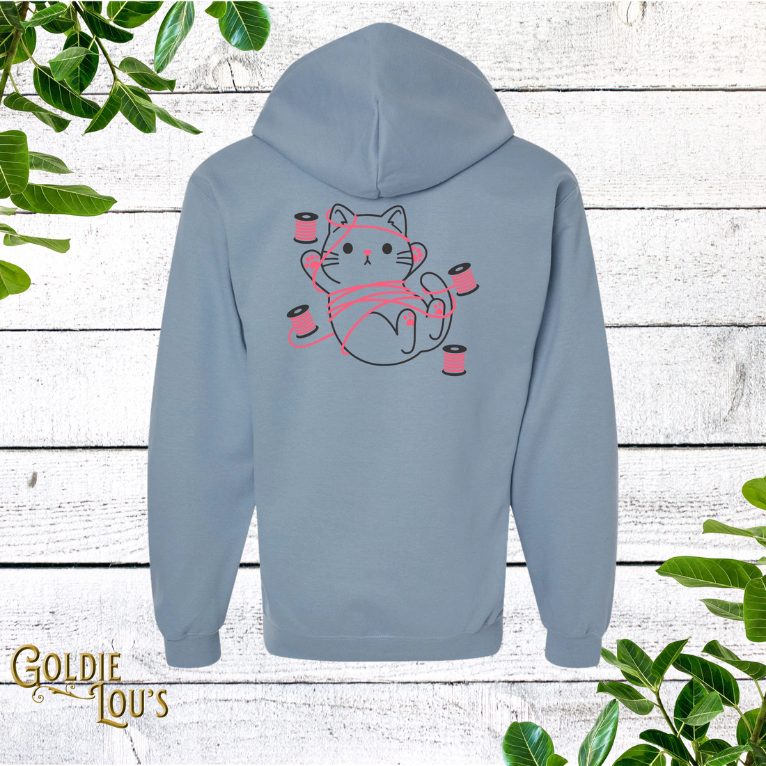 Tangled Kitty Full Zip Hoodie